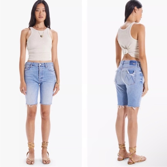 MOTHER The Trickster Short Fray in Slay It With Flowers Size 25 NWT - Picture 1 of 14
